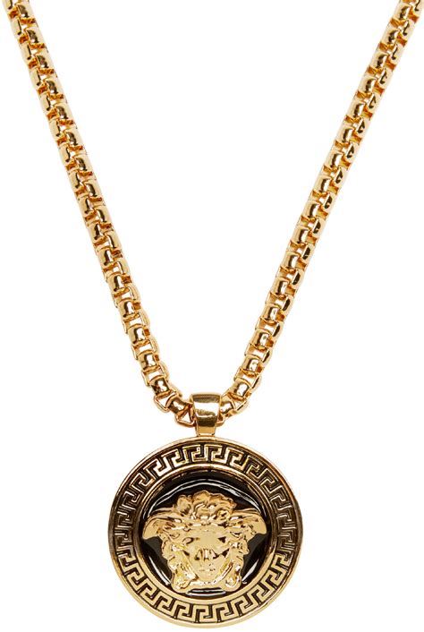 versace women's silver necklaces